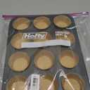 Bake Choice 2 Pack Muffin Pan for Baking, Standard Cupcake Pan includes 100 Natural Cupcake Liners, Muffin Tin Nonstick 12 Cup, Baking Pans Set, Carbon Steel Baking Supplies