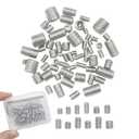 60pcs Set Screws, Allen Head Screws, Grub Screws M3 M4 M5 M6 M8 for Home Repair, Install Door Lock, Repair Furniture, Electronic Product, DIY, Fixtures (Stainless Steel 12 Sizes)
