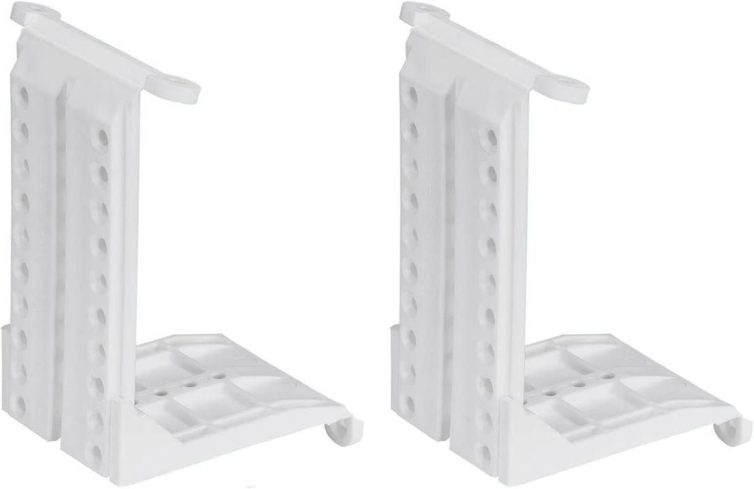 Taskar White Sloping Ceiling Adapter Brackets Pair