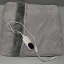 Electric Heated Foot Warmer for Feet, Double Sided Feet Warmer Foot Heating Pad with 9 Levels Temp and 3 Timers, Foot Warmers for Bed, Under Desk, Office, Birthday Christmas Gifts for Women Men(Grey)