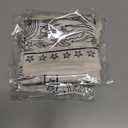 4 x Satin Head Scarf for Women Silky Neck Scarves Bandana Hair Sleeping Night Wrapping Silk Like Square Scarfs Headscarf (27.5 x 27.5 Inch, White Stars)