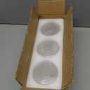 Teenyyou 3 Pcs Clear Glass Shade Replacements for Pendant Light Fixtures Glass Lamp Shade Cover, 1-5/ 8 Inch Fitter, 4"w x 6"h, Replacement Lamp Globe for Chandelier Wall Light Sconce