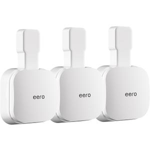 Outlet Wall Mount Holder for eero Pro 6e/Pro 6 Mesh Wi-Fi System, Built-in Cable Management - No Messy Wires, Space-Saving (3 Pack)