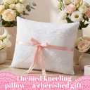 Leinuosen Cojines para 15 Años De Quinceañera Quinceanera Kneeling Pillow Prayer for Kneeling 12 x 16 Inch Embroidered Pillow Cover Shoe Pillows Cojines para 15 Años De Quinceañera Decorations