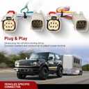 Nilight 4 Pin Trailer Wiring Harness Kit 56468 Vehicle Standard 4 Way Connector Custom for 2021 2022 2023 2024 Ford Bronco with LED taillights Simple Fit Tow Hitch