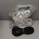 KUAFU Universal Halogen Snow Plow Lights Compatible with Boss Western Blizzard Meyer Snow Way Curtis Snow Dog Replace for 1311100 W/Yellow Turn Light and White Low Beam Light High Beam Light Lamp Kit