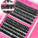 MilyBest 4 Styles Lash Clusters Kit 864Pcs Eyelash Clusters Lash Kit Volume Lashes Clusters D Curl DIY Individual False Eyelashes with 2 Bond&Seal Wispy Bulk Cluster Eyelash Extensions Kit De Pestaas