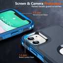 SPIDERCASE Shockproof for iPhone 11 Case,[10 FT Military Grade Drop Protection] Heavy Duty Full-Body Protective Phone Case,Dark Blue