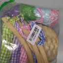 JOYIN 4 Pcs Easter Bamboo Baskets Gift Woven Baskets with Handles and 4 Colors Grass Paper Shreds, Candy Wicker Candy Toys Storage Bucket for Easter Egg Hunt, Kids Party Supplies(9" X 8")