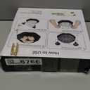 10" Pro Chicken Shredder Tool Twist Large for Kitchen, BPA-Free Food-Safe Meat Grinder, Visible Chicken Breast Meat Shredder with Strong Anti-Slip Bottom & Ergonomic Handle, Black