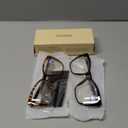 CCVOO Trendy Reading Glasses for Women, Oversized Blue Light Readers, Cheaters Eyeglasses, Stylish Square Cat Eye Glasses (Black + Tortoise), Magnification Strength: 1.25 x