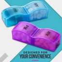 Pill Organizer Monthly - 31 Day Am/Pm Daily 32 Pill Cases for Each Day, Organizer Box for Vitamins, Medicine and Medication