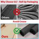 GOYLSER 18ft Jute Running Rugs for Hallway, Kitchen Rug Runner Non Slip Washable Hall Runner Rug, Beige Runner for Kitchen Floor Non Slip