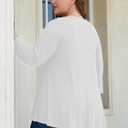 BELAROI Plus Size Tops For Women 3/4 Sleeve Comfy Tunic For Leggings Loose Casual T-Shirt (XL)