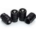 Daoquan Metal Auto Car Tire Valve Stem Caps Compatible with Infiniti Infinity QX50 Q50 Q70 Q70L Q60 QX30 QX60 QX80 All Models Wheel Cap, Air Valve Caps Styling Decoration Accessories 4pcs, Large