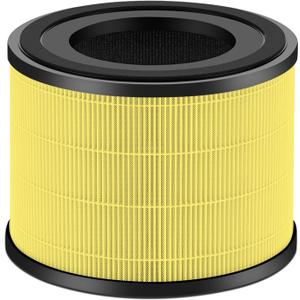 AP-S0610L H13 True HEPA Filter Replacement Filter,Compatible with MOOKA AP-S0610L Air Purifier,for Home Large Rooms up to 1200ftYellow