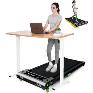 Walking Pad with Incline, Akluer Incline Treadmills for Home, 2.5 HP Under Desk Treadmill Small with Remote Control, Walking Pad Small Treadmill with LED Display (Jet Black)