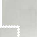 3 Sprouts Baby Play Mat - Kids Foam Puzzle Play Mat with Interlocking Foam Tiles for Baby Play Area, Kids Playroom - Safe, Non Toxic EVA Soft Floor Mats with Fun Puzzle Design - Gray