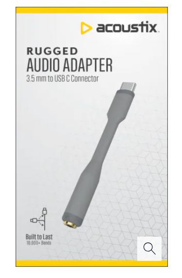 Acoustix 8 Pin To 3.5 Mm Audio Adaptor