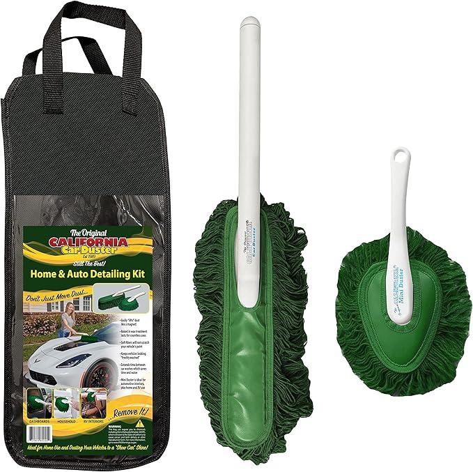 Detailing Combo Plastic Handle with Green Mop and Mini Duster