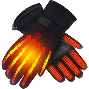 Autocastle Men Women Rechargeable Electric Warm Heated Gloves Battery Powered Heat Gloves Kit,Winter Sport Outdoor Thermal Insulate Gloves for Climbing Skiing Hiking Touchscreen Handwarmer