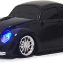 Car Mouse for Computer, Cool and Cute Car-Shaped Mouse, Wireless 2.4Ghz Optical Mice for Laptop PC Mac (Black)