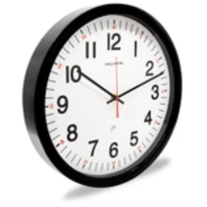 Wall Clock Silent Non-Ticking Modern Clock Battery Operated 8 Inch Small Classic Analog Decorative for Kitchen, Living Room, Office, Bedroom, Bathroom (Black)