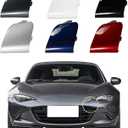 Car Front Bumper Tow Hook Cover Compatible with Mazda MX-5 Miata MX5 2016 2017 2018 2019 2020 2021 2022 2023 Trailer Cover Cap N24350A11 Tow Hook Cap Towing Eye Cap Gray (Gray Left driver's side)