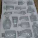 Glass Bud Vase Set of 32PCS Wedding Centerpieces for Tables,Mini Clear Bud Vases for Flowers,Small Flower Vases Suitable for Birthday Party,Anniversary,Wedding,Baby Shower (Clear, 32PCS)