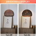 Arturesthome Boho Pendant Light Fixture Woven Chandelier Wicker Pendant Lighting for Kitchen Living Room Bedroom Entryway Hallway Foyer W 19.6*H 12.9