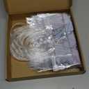 Falueqg Valentine's Day Clear Gift Bags - 20Pcs Valentine's Day Clear PVC Goodie Gift Bags with Handle Red Love Heart Handbag for Valentines Galentines Day Wedding Birthday Anniversary