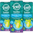 Tom's of Maine Fluoride-Free Toddler Training Toothpaste, Mild Fruit, 1.75 oz. 3-Pack