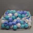 MoonxHome Ball Pit Balls for Toddlers, BPA Free Crush Proof Plastic Toy Balls for Ball Pit, Children's Pool Water Toys, Macaron Ocean Balls for Play Tent 2.15 Inch Pack of 100 200 500 800 1000 (M-green&blue)