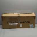 X-Vcak Upgraded Portable Sauna for HomeRelaxation, Steam Sauna for Home with Steamer, Remote Control, Folding Chair, 9 Levels (black)