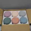 NETANY 6-pack 8oz Glass jars with Airtight Lids, Overnight Oats Containers with Lids, Wide mouth Mason Salad jars, Glass Food Storage Containers for Snacks Yogurt Spice Sugar