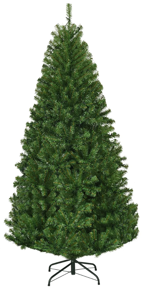 6Ft Pre-Lit Artificial Christmas Tree Hinged 350 LED Lights