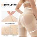 Shapewear Tummy Control High Waist Shapewear for Women Girdle Thigh Slimmer & Seamless Shapewear Shorts Cream (Beige, L)