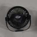 efluky USB Small Desk Fan, 3 Speeds USB Rechargeable Fan Built-in Battery, 360 Adjustment Portable Mini Fan Suitable for Home, Office and Travel, Black