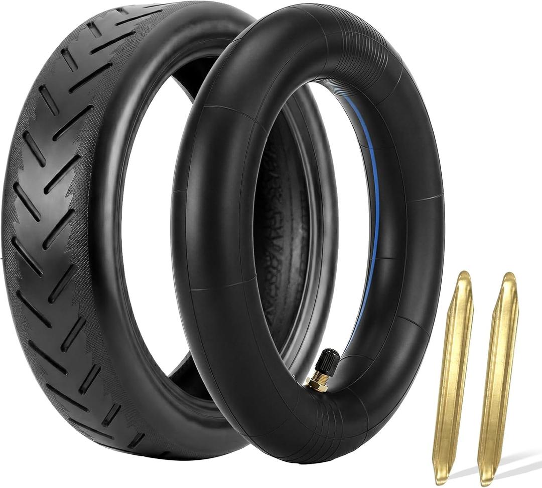 EMERK 8.5×2 Electric Scooter Tire & Tube Set (1 Pack), Fits 50/75-6.1, Compatible with Gotrax GXL V2, Xiaomi M365 & Pro, Pneumatic Replacement Wheel, Straight Valve, 2 Tire Levers Included