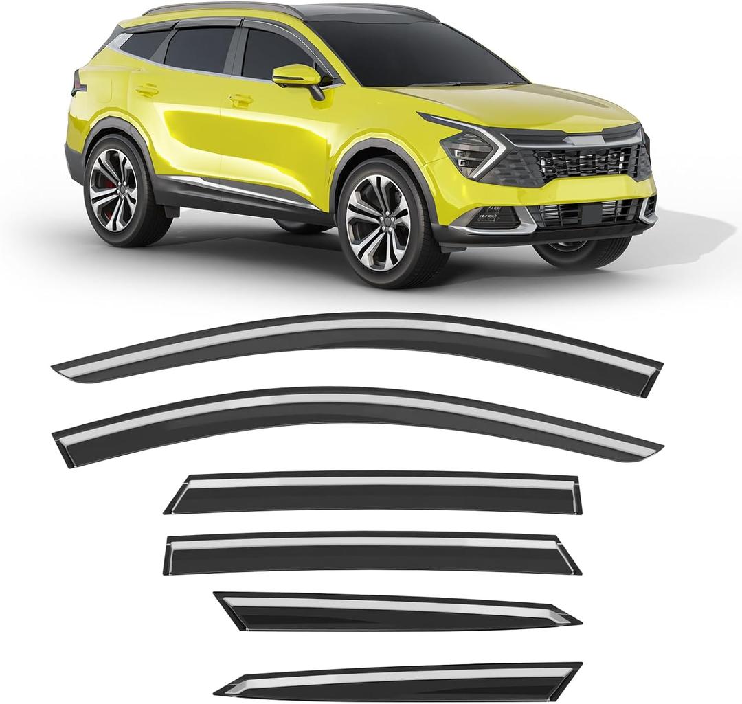 Out-Channel Window Visors Rain Guards for Kia Sportage 2023-2026