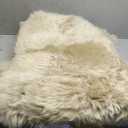 EasyJoy Ultra Soft Fluffy/Fuzzy Shaggy Area Rug Faux Fur Chair Cover Seat Pad for Bedroom Floor Sofa Living Room (2 x 6 ft Sheepskin, Beige)