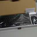 Rii RKM709 2.4 Gigahertz Ultra-Slim Wireless Keyboard and Mouse Combo, Multimedia Office Keyboard for PC, Laptop and Desktop,Business Office(Black)-New