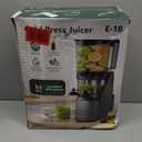 EanOruus Juicer Machines, 3-in-1 Cold Press Juicer with 6.5" Extra Large Chute, 100oz Large Capacity, AC Motor, Makes Juice, Nut Milk & Sorbet, Premium Gray