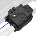 Solofish 800 Lumens Adjustable Pistol Light Laser Combo, Strobe Function Blue Laser and Tactical Light Fits for Full Size with Rail