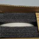 Non-Slip 8.2inch Ceramic Dog Food and Water Bowl for Large Breed Dogs, Pet Bowl for Replacement (Single Bowl, Grey)