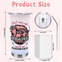 Gigi Gifts for Grandma - 20 OZ Gigi Tumbler Funny Dinosaur Insulated Cup Keeps Drinks Cold or Hot, Christmas Birthday Gifts for Nana Grammy Meemaw