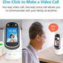 Video Call Security Camera Indoor, Nanny Camera Baby Camera Pet Camera,2-Way Video Call,2-Way Audio, 360Pan/Tilt WiFi Camera for Home Security, Motion Tracking, 1080P 2.8 inch HD Screen,Night Vision