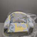 Tiita Kids Sofa, Childrens Couch with Carry Handle, Portable Toddler Foam Sofa Couch, Glow in The Dark Nursery Kids Couch, Lightweight Kids Chair for Playroom, Dorm Room, Small Space, Grey Dinosaur