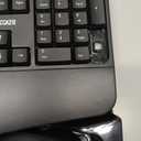 Wireless Keyboard and Mouse Combo, Full Size Wave Keys Ergonomic 2.4G Keyboard with Wrist Rest for Natural Typing, 3 DPI Adjustable Ergonomic Silent Mouse for Computer/Laptop/Windows/Mac (Black)