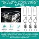 Decoy Crimp Swivel Snap PVC Decoy Cord Line Set, 60 Pcs Aluminum Crimps for Duck Goose 30 Pcs Snap Swivels Ball Bearing Fishing Swivels for Freshwater Fishing Hunting Trap (Silver)